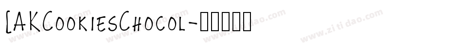 [AKCookiesChocol字体转换